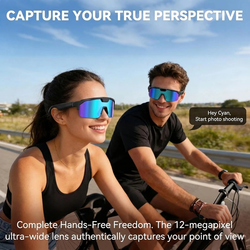 KI-Smart-Brille mit 4K-Kamera & Echtzeit-Übersetzung