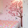 Peach Tree Branches Bird Cage Wall Decal