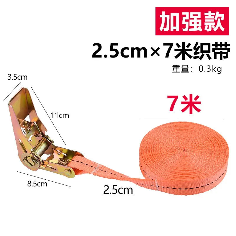 Heavy-Duty Ratchet Tie-Down Straps for Secure Cargo Transport