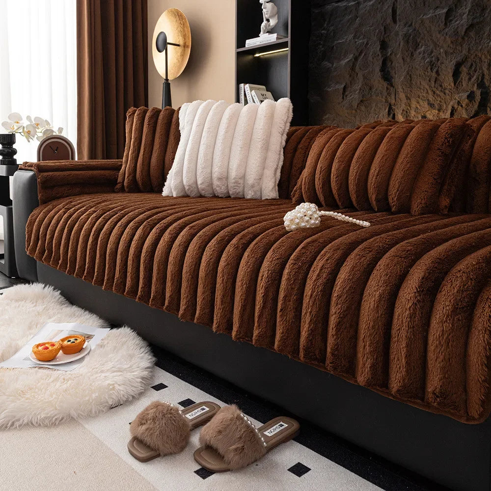 Plush Non-Slip Sofa Cushion for Warmth and Protection