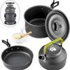 Portable Aluminum Camping Cookware Set