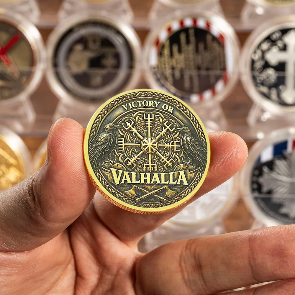 Viking Victory or Valhalla Gold-Plated Collectible Coin