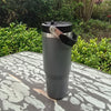 30oz Stainless Steel Vacuum Insulated Tumbler with Handle and Straw