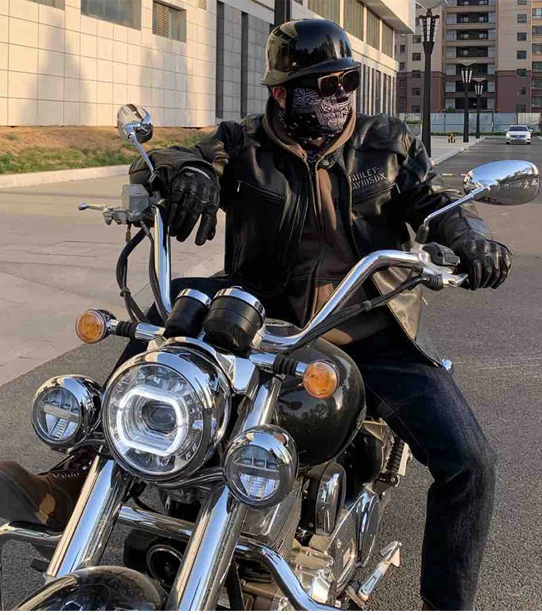 Retro Half Helmet with Goggles