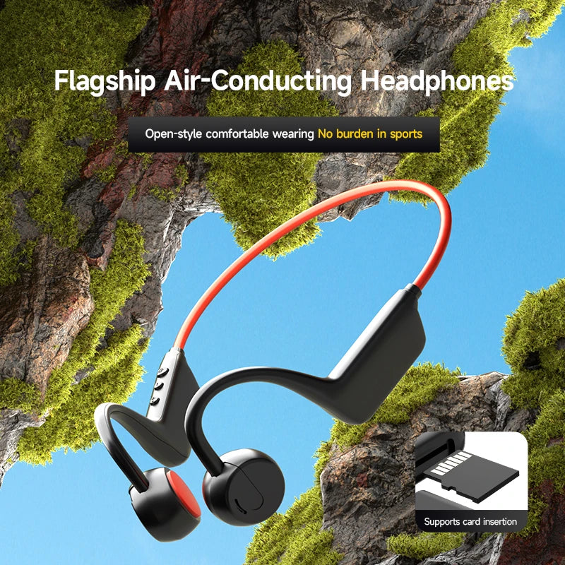 Open-Ear Bluetooth Headphones with Ear Hook Design