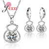 Rhinestone Jewelry Set with Necklace and Earrings