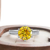 Lab-Created Moissanite Diamond Ring