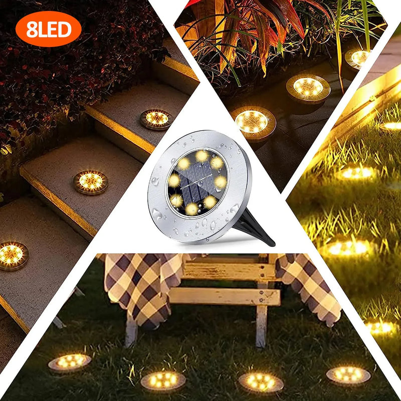 Solar Pathway Lights - Weatherproof Stainless Steel & ABS