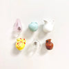Mini Ceramic Vase Fridge Magnet with Artificial Flower Holder