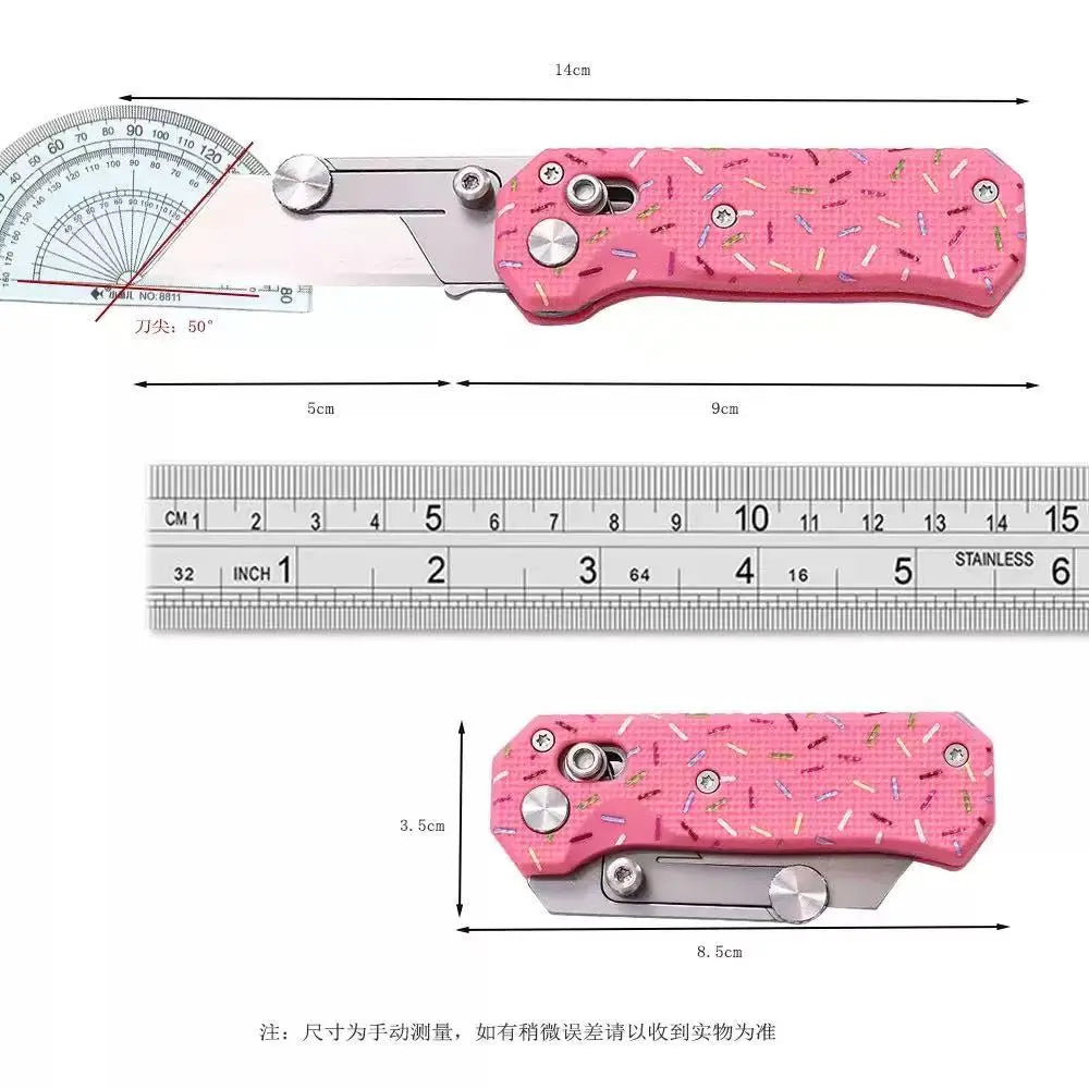 Pocket Folding Utility Knife with SK5 Steel Blade