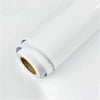 Roll of glossy self-adhesive vinyl wallpaper in white for waterproof home decor