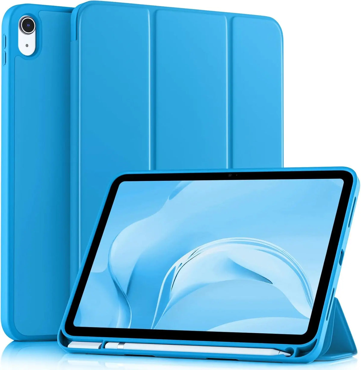 Slim Protective Case for iPad 11th Generation with Pencil Holder