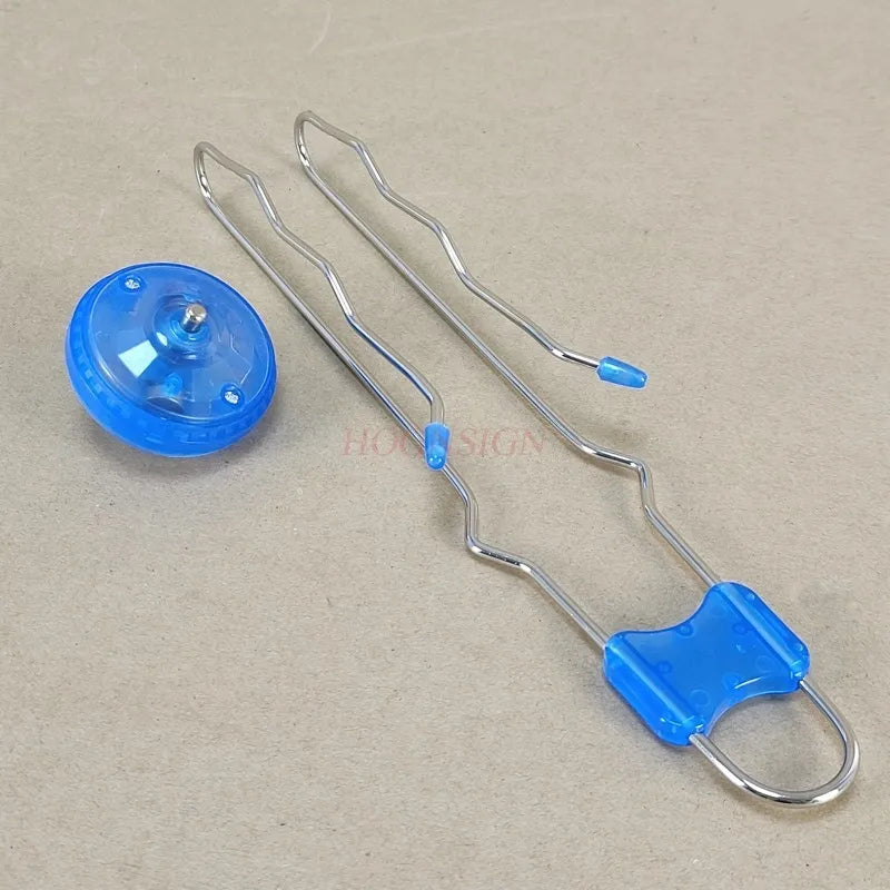 Retro Magic Rail Twirlers Flashing Gyro Wheel Classic Rail Twister Magnetic Yoyo Toy with Mesmerizing Rotating