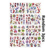 A grid of various Spidey and Friends themed temporary tattoos for kids' parties featuring superheroes and characters.