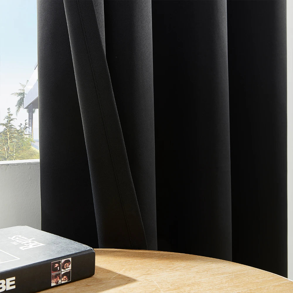 Solid Color Blackout Curtain for Bedroom and Living Room