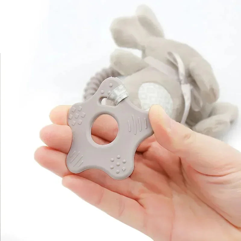 Soft Plush Rattle Toy for Baby Stroller & Crib
