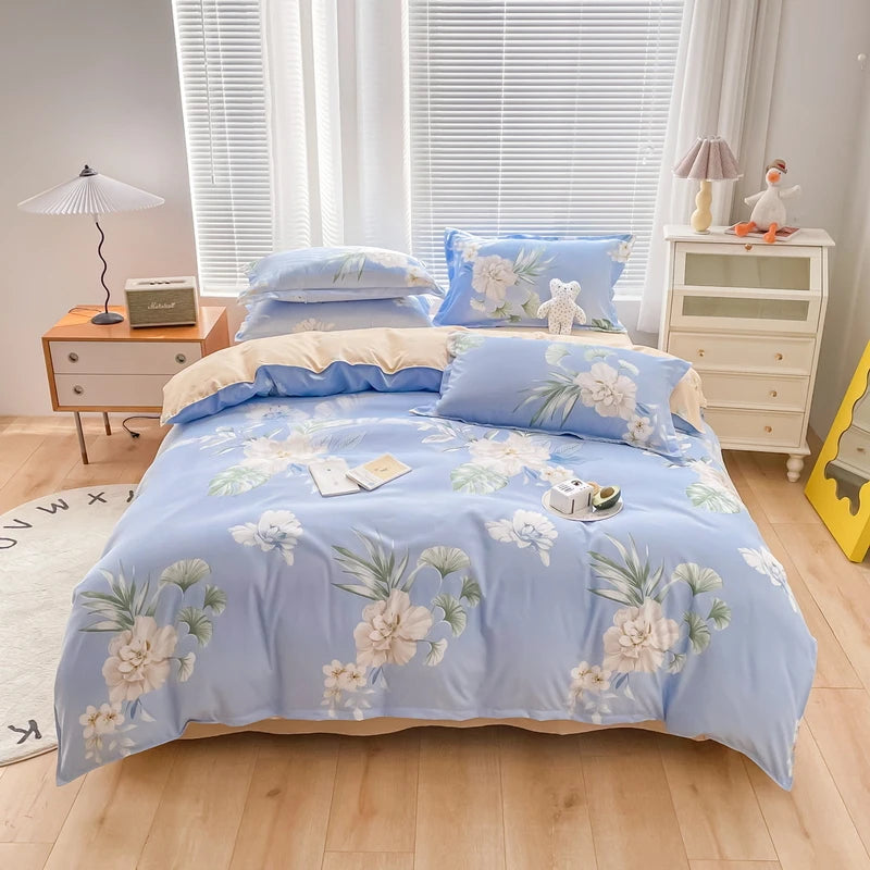 Brushed Polyester Duvet Cover with Matching Pillowcases