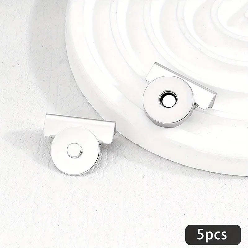 Metal Magnetic Snap Buttons for Sewing & Crafts (5 Pairs)
