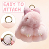 Soft Plush Bunny Keychain with Tin Case