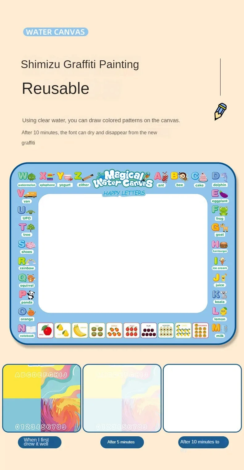Reusable Magic Water Drawing Mat for Kids