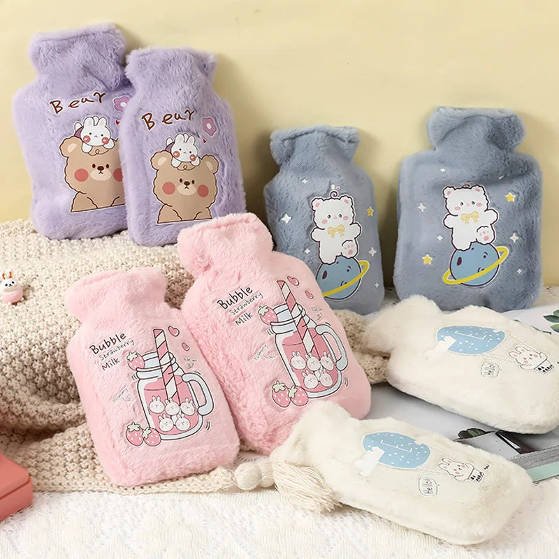 Adorable Plush Hot Water Bottle with Cozy Animal Design