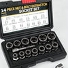 14-Piece Damaged Bolt & Nut Remover Socket Set