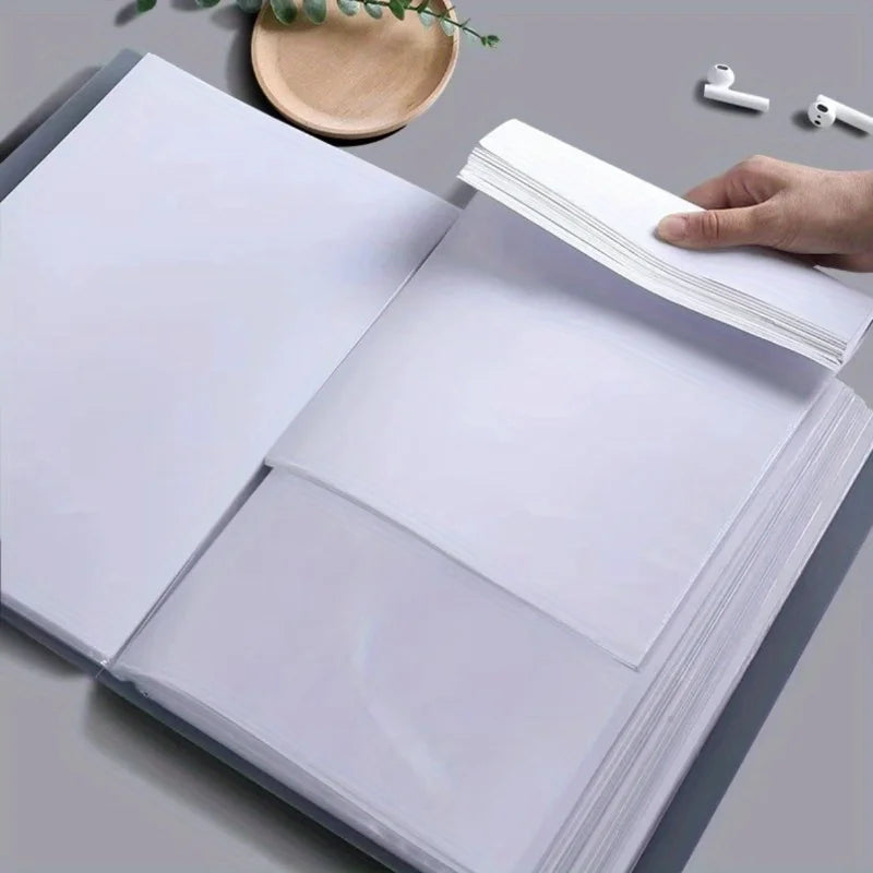 60-Pocket A4 Expanding File Organizer with Durable Waterproof Cover