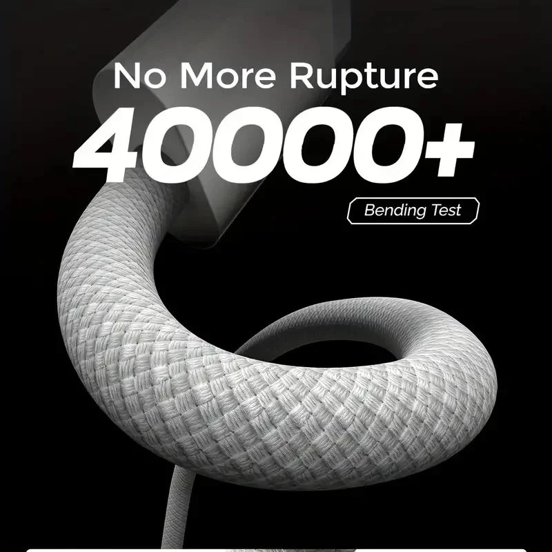 60W USB-C Fast Charging Cable with Braided Nylon Design