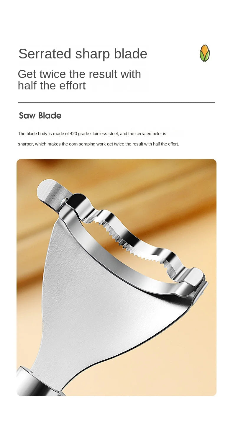 Stainless Steel Corn Stripper – Easy Kernel Removal Tool