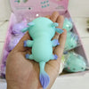 Axolotl Squeeze Ball Stress Relief Toy - Slow Rising Squishy for Kids and Adults