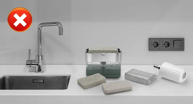 3-in-1 Kitchen Soap Dispenser Set with Sponge Holder