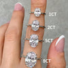 Oval Zircon Sterling Silver Ring
