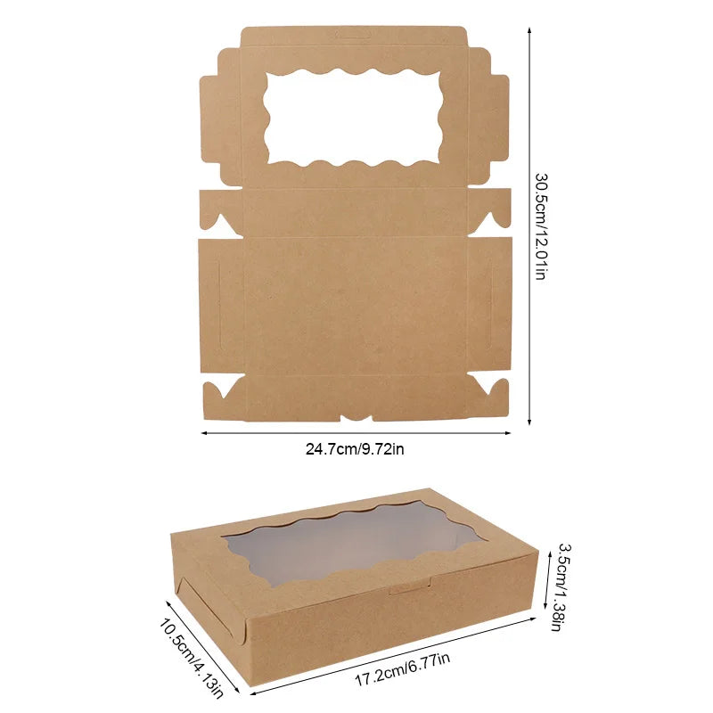 Kraft Paper Gift Boxes with Window