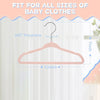 Kids' Velvet Non-Slip Slim Hangers with 360° Swivel Hooks (10-Pack)