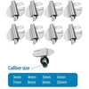A set of universal rolled hemmer presser feet in various sizes from 3mm to 10mm.