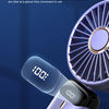 Portable Neck Fan with LED Display and Phone Stand