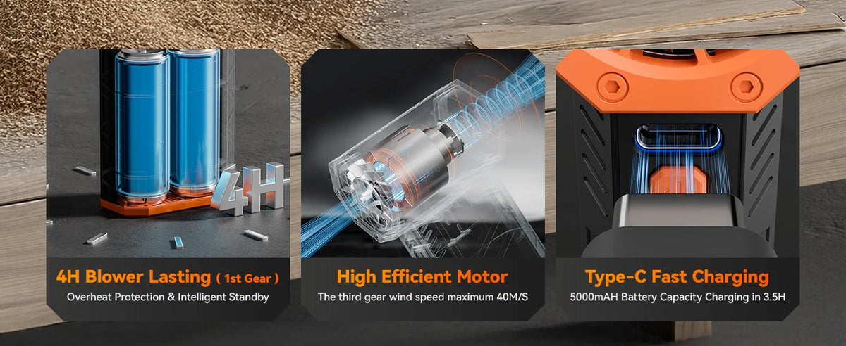High-Speed Rechargeable Electric Air Duster