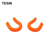 Orange front bumper tow hook cover for Chevrolet Silverado and GMC Sierra trucks
