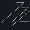 Stainless Steel Sewing Needle Set with Large Eye Design