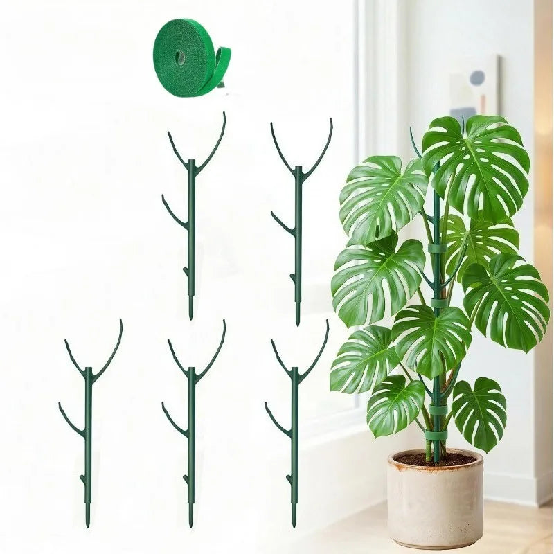 Stackable Monstera Plant Support Poles with Ties