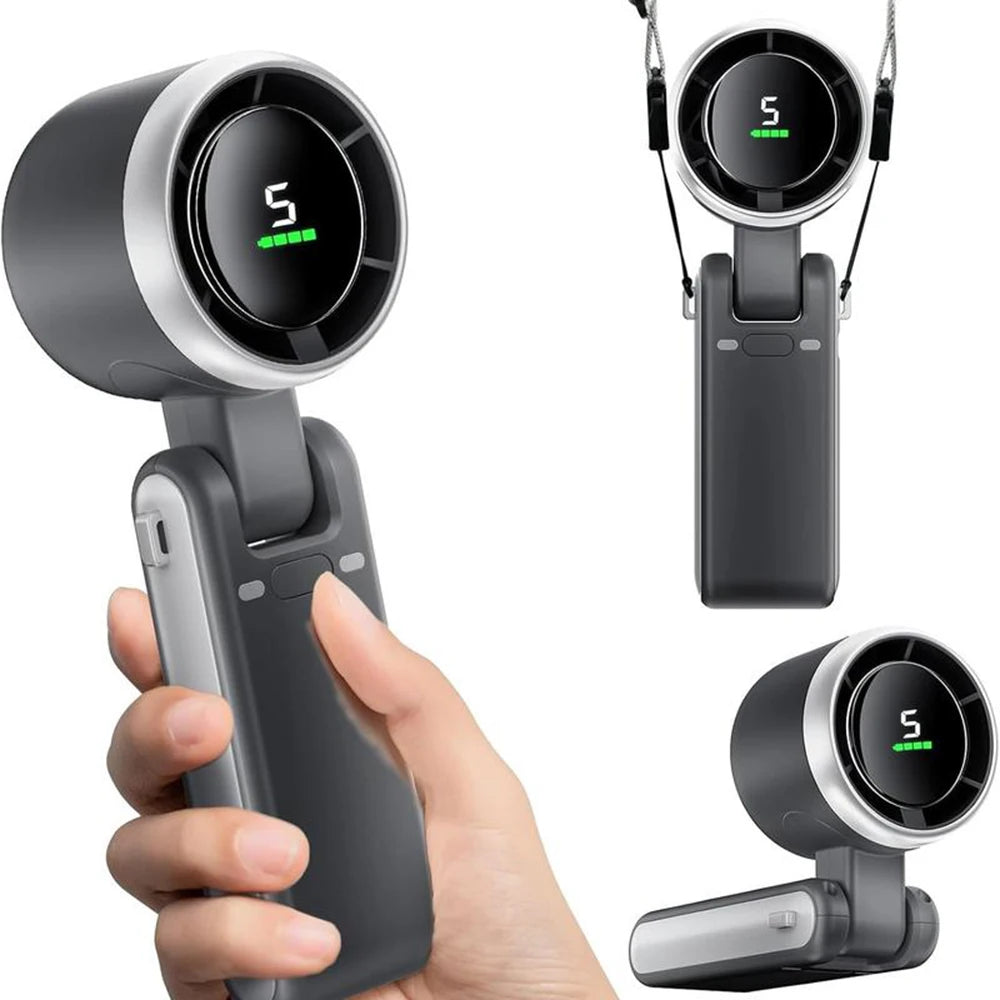 Portable Handheld Turbo Fan with Digital Display