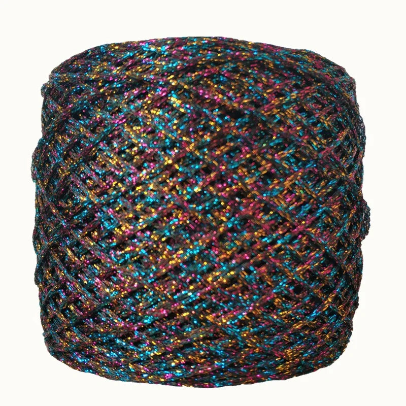 Glitter Blended Cotton Yarn Skein for Knitting & Crochet