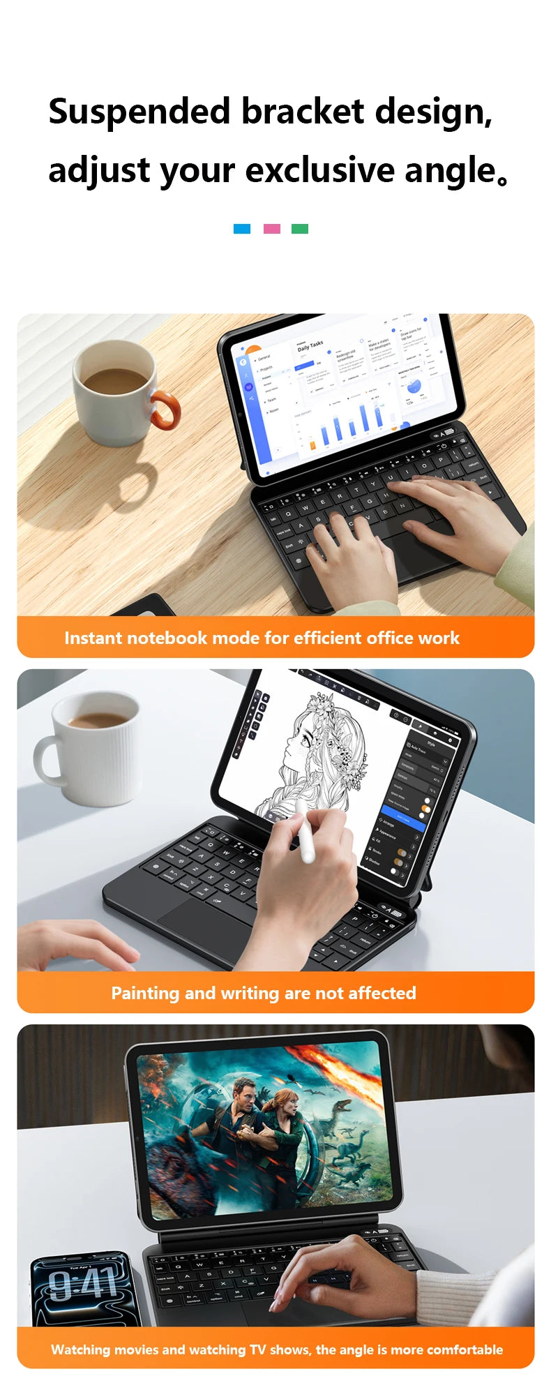 Backlit Keyboard Case with Touchpad for iPad Mini 6 & 7 (8.3-Inch)