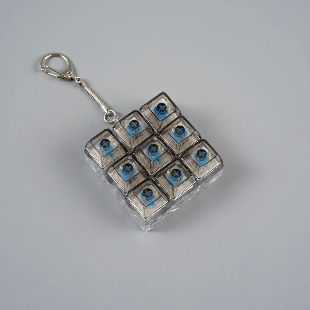 LED Light-Up Keyboard Keychain Fidget Toy