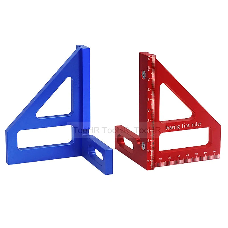 Precision Aluminum Alloy Miter Square with Protractor for Woodworking
