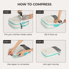Compression Packing Cubes Set with Expandable Travel Organizers