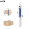 Flush Trim Router Bits with Dual Bearings – Set of 4 Sizes