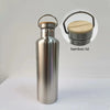 Stainless Steel Water Bottle with Bamboo Lid