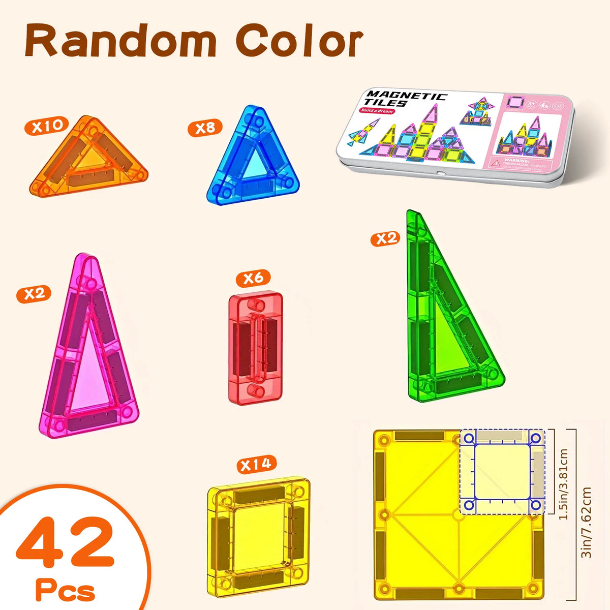 Magnetic Building Blocks – Travel-Friendly STEM Toy Set