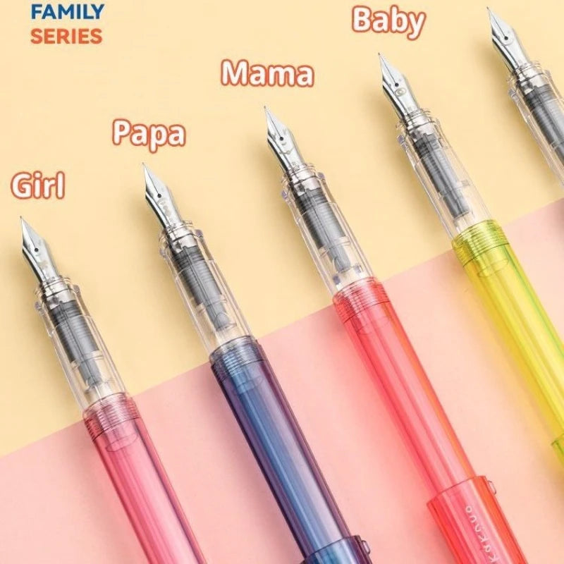 Kakuno Transparent Fountain Pen with Smiley Nib